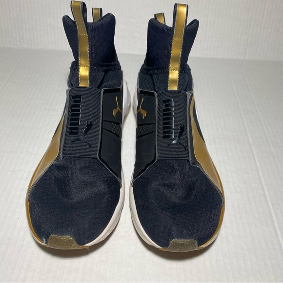 Kylie Jenner Puma Fierce Gold High Top Sneakers size 9 (Q - Picture 3 of 9